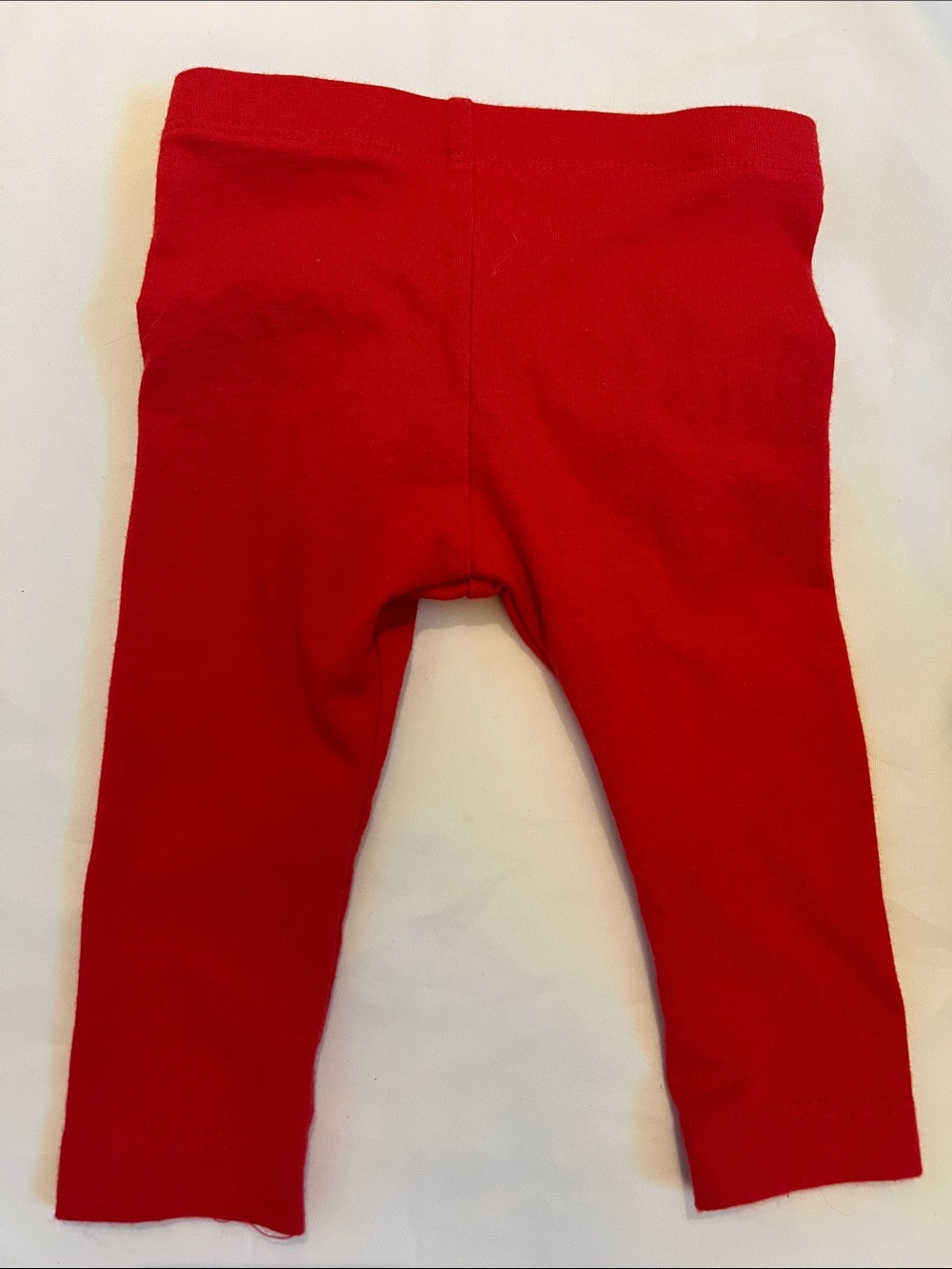 “Bundle 10/$13” Cat & Jack 3-6M Red Cotton baby girl Leggings bow